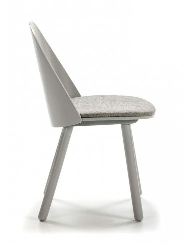 TEULAT SILLA de diseño UMA, GRIS CLARO