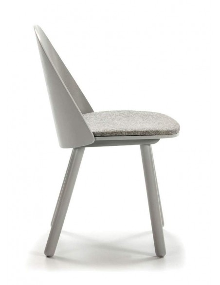 TEULAT SILLA de diseño UMA, GRIS CLARO TEULAT SILLA de diseño UMA, GRIS CLARO