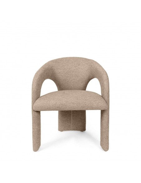 Silla toda tapizada de diseño orgánico LORETTA