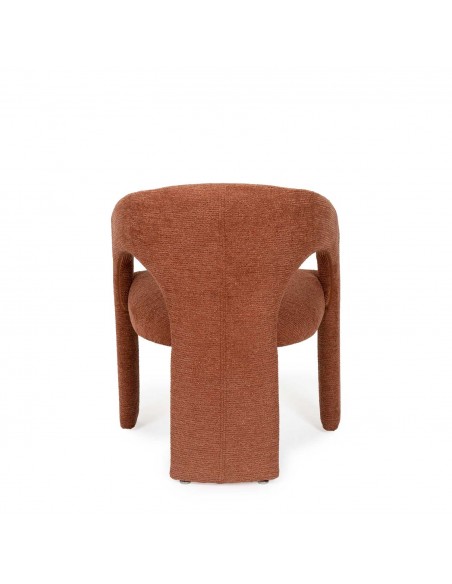 Cadeira totalmente estofada com design orgânico LORETTA