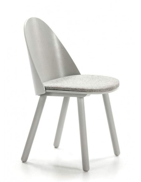 TEULAT SILLA de diseño UMA, GRIS CLARO TEULAT SILLA de diseño UMA, GRIS CLARO