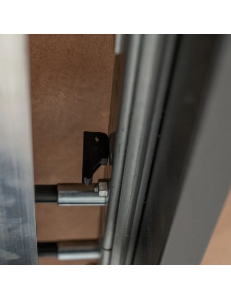 Mesa extensible Oslo 160(200) x 90, laminado simil madera y metal