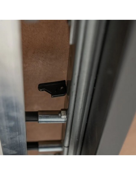 Mesa extensible Oslo 160(200) x 90, laminado simil madera y metal