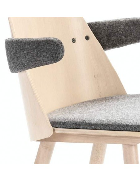 TEULAT SILLA CON BRAZOS UMA, madera natural