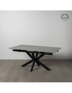 Mesa extensible 170(220) x 90 NALU porcelánico gris y metal