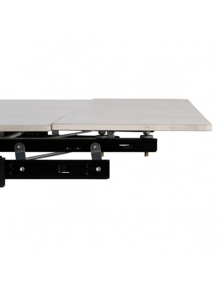 Mesa extensível 170(220) x 90 NALU porcelânico simil mármore e metal