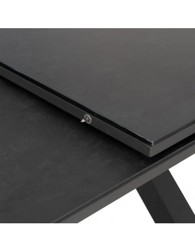 Mesa extensible 180(240) x 100 LUNA, cristal...