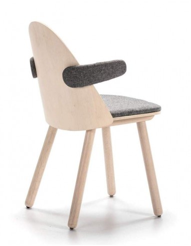 TEULAT SILLA CON BRAZOS UMA, madera natural