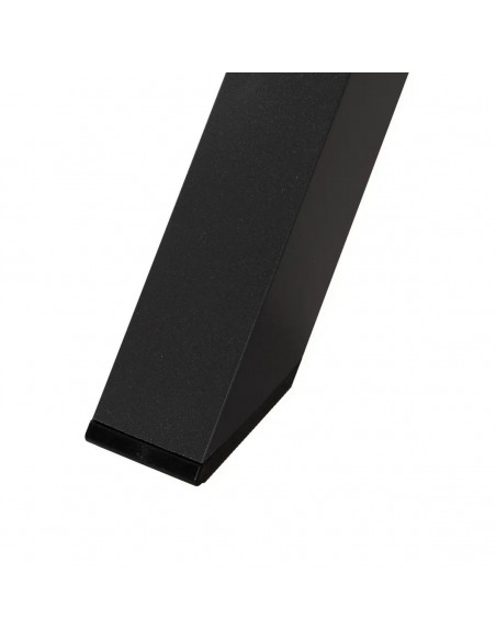 Mesa extensível 180(240) x 100 LUNA, vidro porcelânico antracite e alumínio