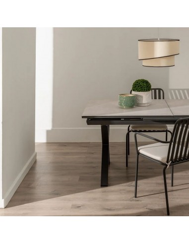 Mesa extensible 180(240) x 100 LUNA, cristal...