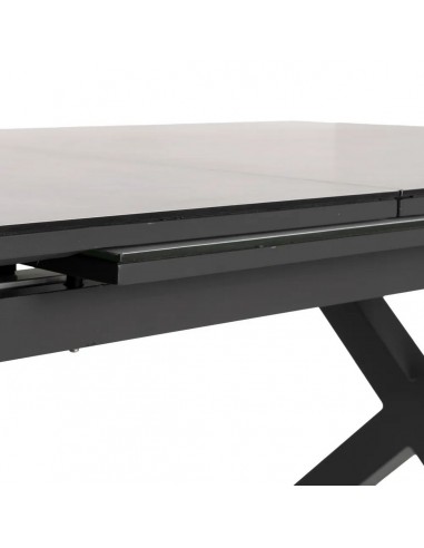 Mesa extensible 180(240) x 100 LUNA, cristal...