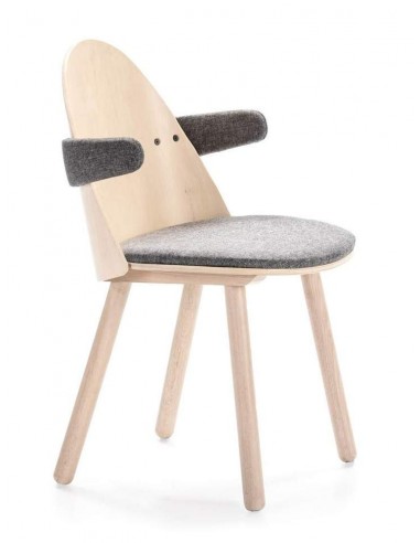TEULAT SILLA CON BRAZOS UMA, madera natural