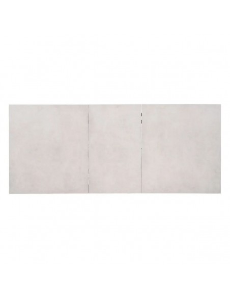 Mesa extensible 180(240) x 100 LUNA, cristal porcelánico blanco y aluminio