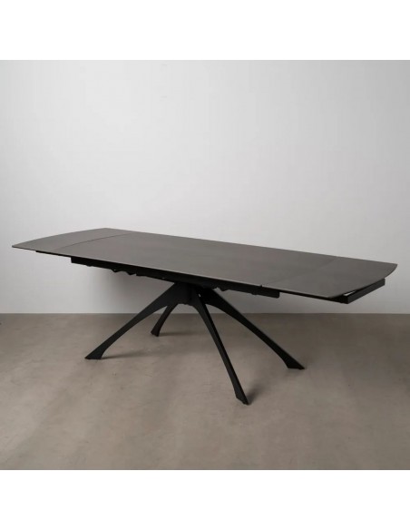 Mesa extensível Altea 180(260) x 90, vidro porcelânico cinzento.