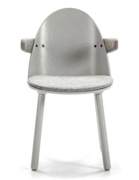 Teulat Silla con brazos UMA, GRIS CLARO Teulat Silla con brazos UMA, GRIS CLARO