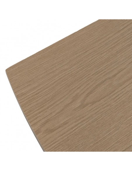 Mesa extensível Altea 180(260) x 90, vidro porcelânico natural e metal.