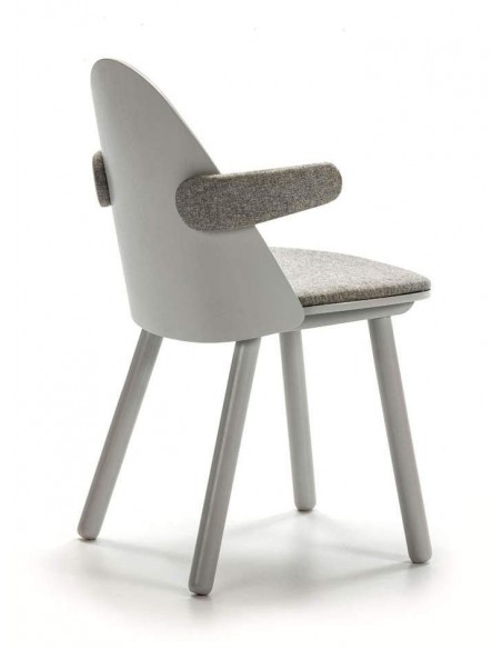 Teulat Silla con brazos UMA, GRIS CLARO Teulat Silla con brazos UMA, GRIS CLARO