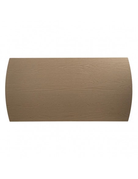 Mesa extensible Altea 180(260) x 90, cristal porcelánico natural y metal