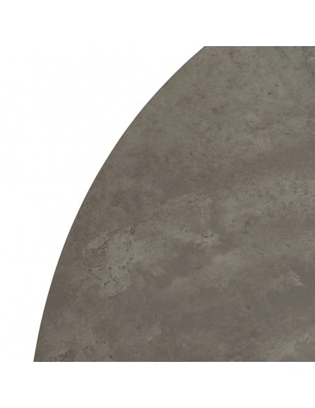 Mesa Extensible Redonda 120-160 NEXO MDF gris y metal Negra