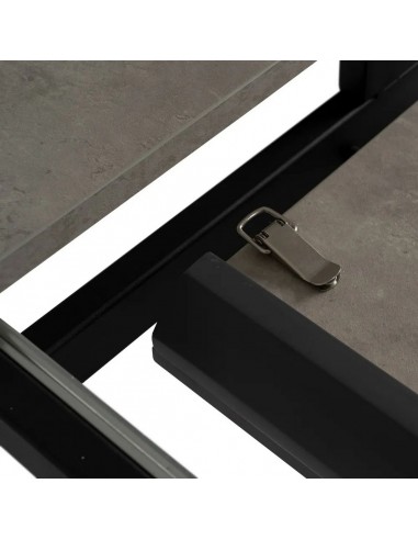 Mesa Extensible Redonda 120-160 NEXO MDF gris y...