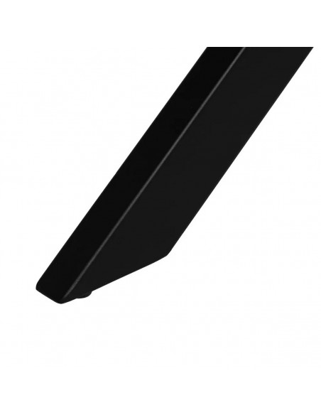 Mesa redonda extensível NEXO 120-160 em MDF cor cinza e metal preto