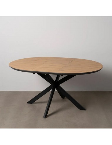 Mesa Extensible Redonda 120-160 NEXO MDF roble...