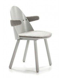 Teulat Silla con brazos UMA, GRIS CLARO