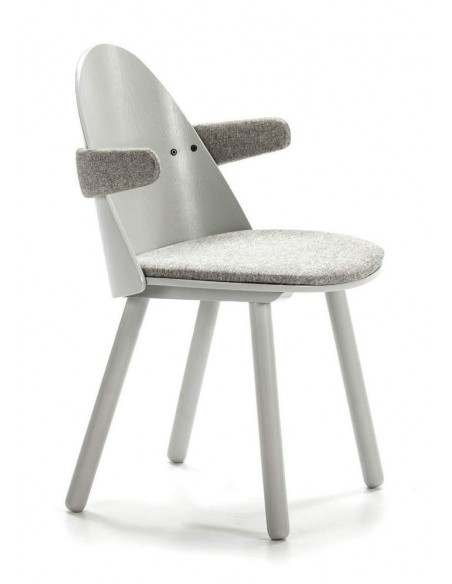 Teulat Silla con brazos UMA, GRIS CLARO