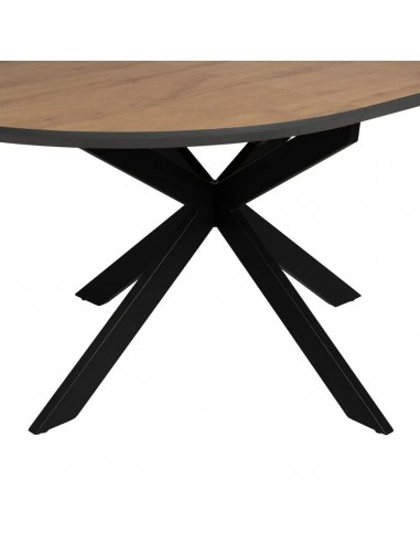 Mesa Extensible Redonda 120-160 NEXO MDF roble...