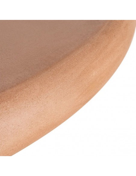 Mesa de Comedor de diseño orgánico SIRA 120 de Terrazo y Microcemento teja