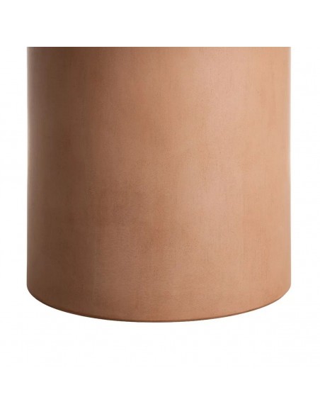 Mesa de Comedor de diseño orgánico SIRA 120 de Terrazo y Microcemento teja