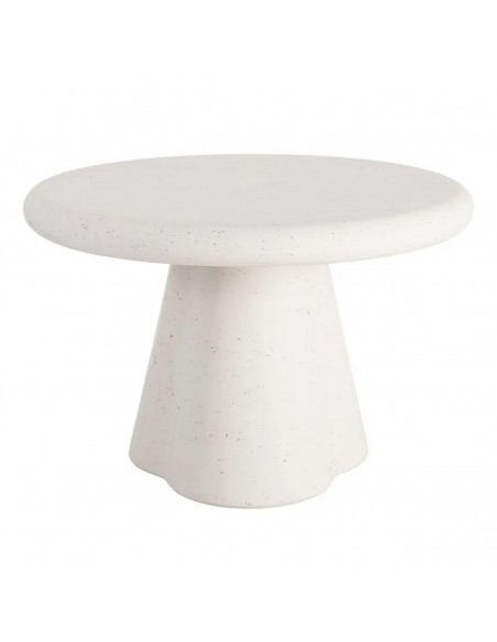 Mesa de sala design moderno 120 SIRIA em microcimento branco