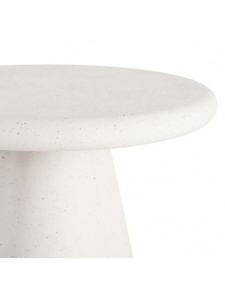 Mesa de sala design moderno 120 SIRIA em microcimento branco