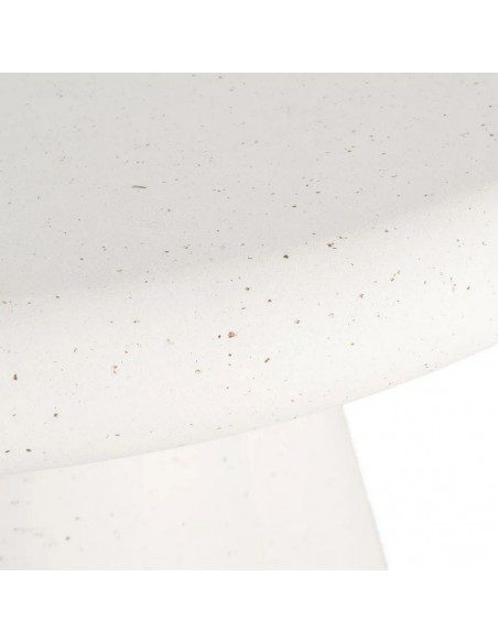 Mesa de Comedor 120 de diseño Moderno SIRIA en Microcemento blanco