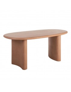 Mesa de jantar oval SIRI 180x90, em terrazo e...