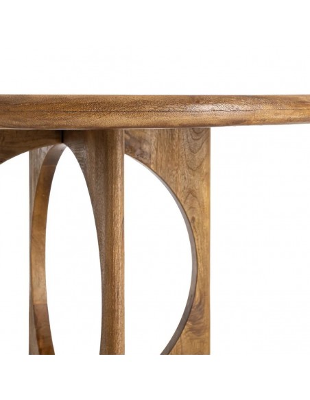 Mesa Redonda étnica 125 SIENNA en Madera de Mango Miel