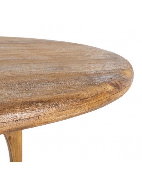 Mesa Redonda étnica 125 SIENNA en Madera de Mango Miel
