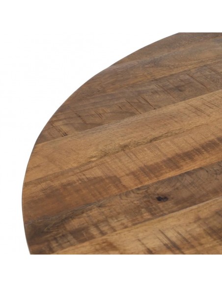 Mesa de Comedor Redonda 130 OSLO Madera de Mango y metal