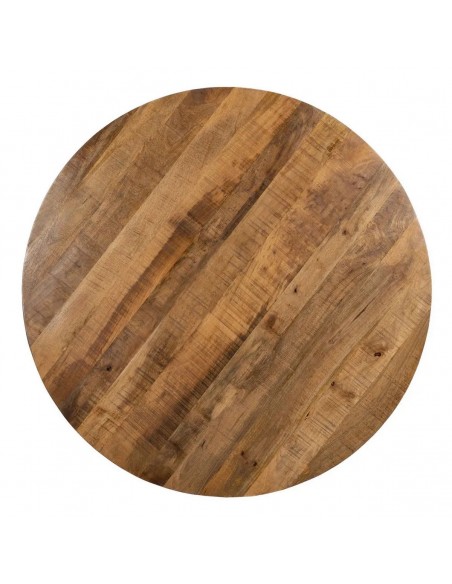 Mesa de Comedor Redonda 130 OSLO Madera de Mango y metal