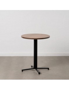 Mesa cocina 60 BISTRO, MDF natural y metal negro 2