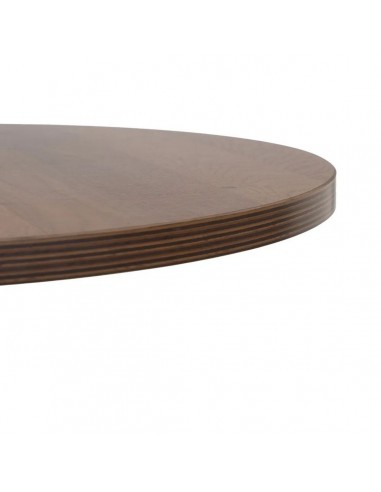 Mesa cocina 60 BISTRO, MDF natural y metal negro