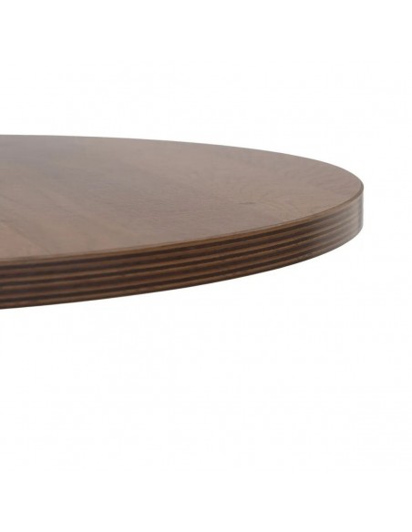 Mesa cocina 60 BISTRO, MDF natural y metal negro