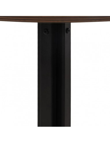 Mesa cocina 60 BISTRO, MDF natural y metal negro