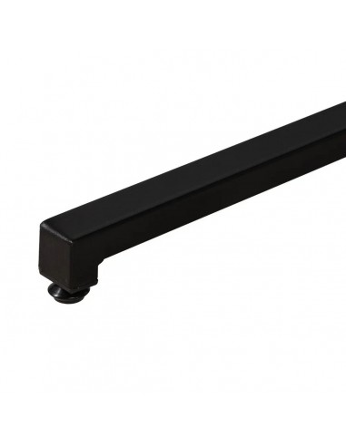 Mesa cocina 60 BISTRO, MDF natural y metal negro