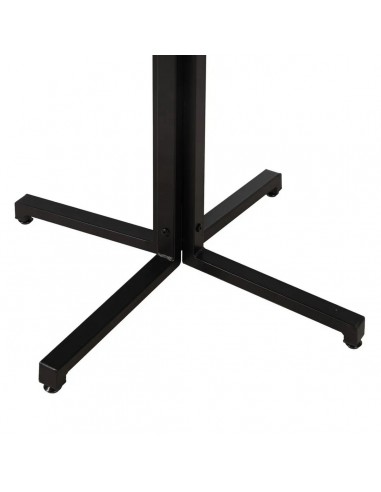 Mesa cocina 60 BISTRO, MDF natural y metal negro