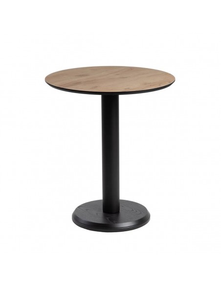 Mesa de cozinha redonda CONTRAC 65 ​​​​em metal e madeira