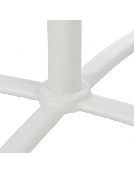 Mesa exterior Plegable redonda 70 acero blanco compacta