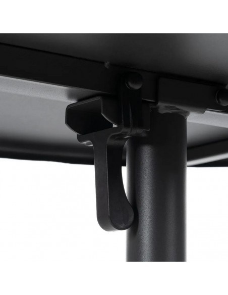 Mesa dobrável redonda compacta para exterior 70 cm, aço cinzento antracite.