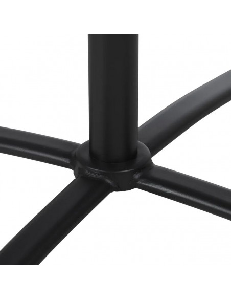 Mesa dobrável redonda compacta para exterior 70 cm, aço cinzento antracite.