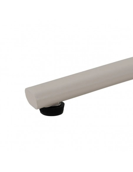 Mesa dobrável redonda compacta para exterior, 70 cm, aço cor taupe